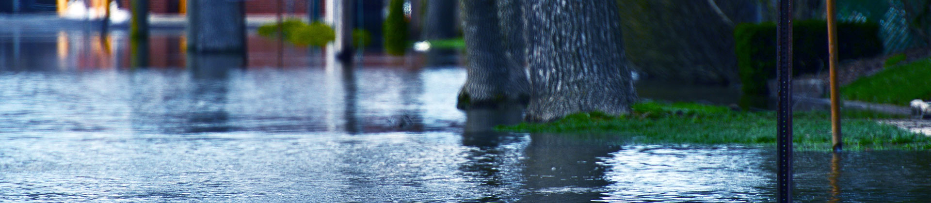 A street that has been flooded